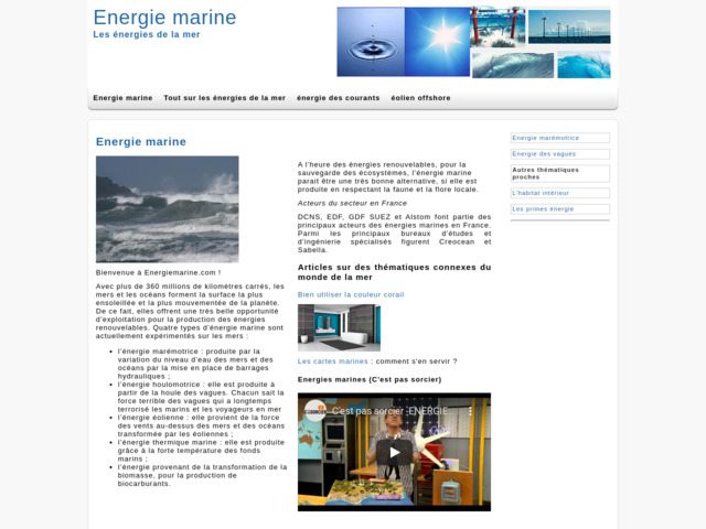 Tout savoir sur l'energie marine
