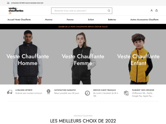 Veste chauffante