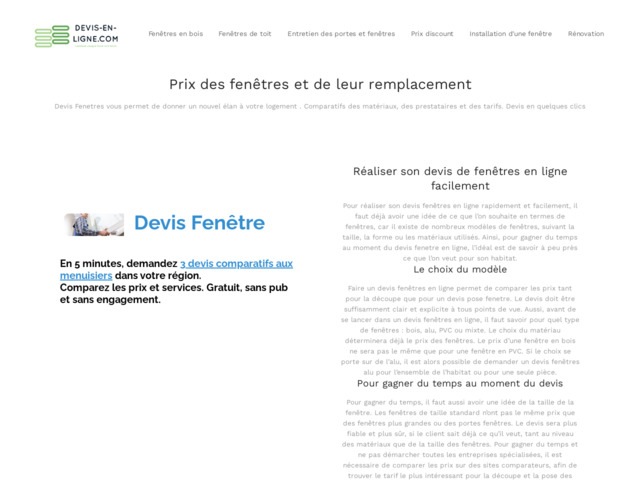 Devis baie vitrée