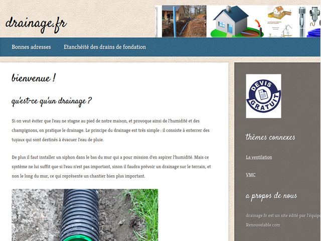 Drainer autour de la maison