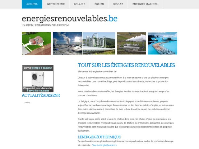 Les energies renouvelables en belgique