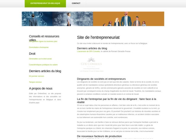 Infos sur l'entreprenariat