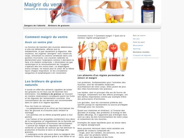 Infos pour perdre du ventre