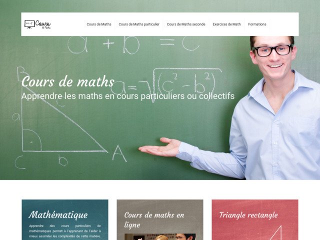 Cours de maths, langage de la science et de la physique