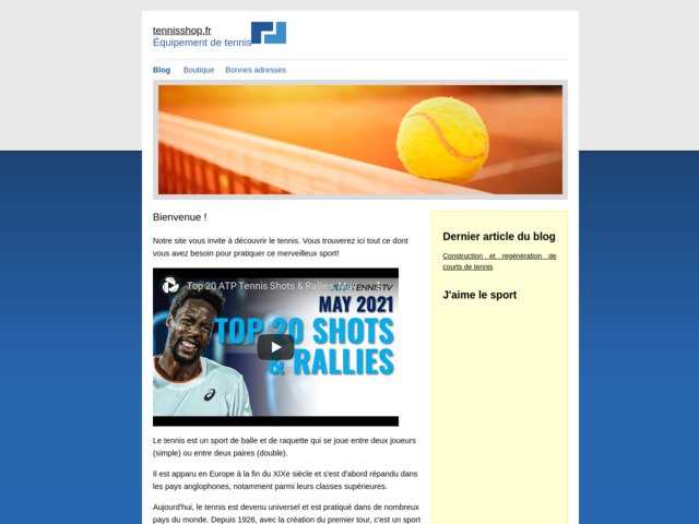 Boutique tennis