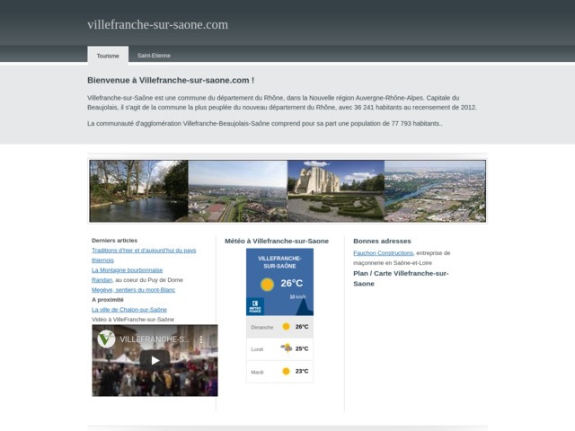 La ville de Villefranche-sur-Saône