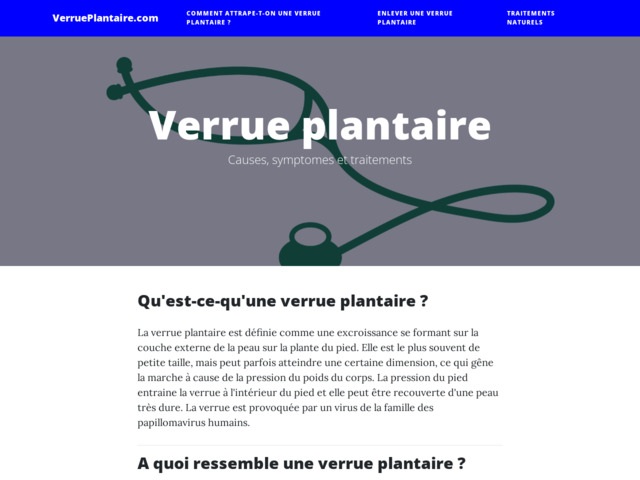 Guide de la verrue plantaire