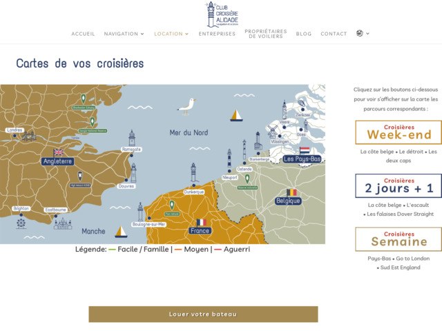 Club croisière Alidade - location de voiliers particuliers et entreprises