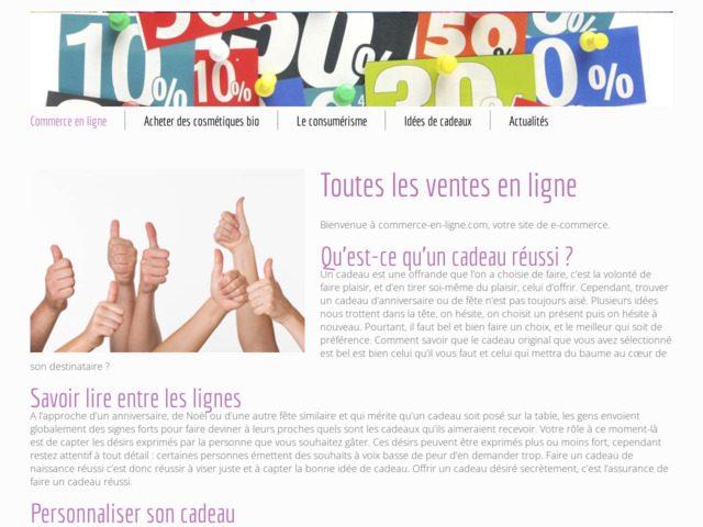 Bon plan commerce en ligne