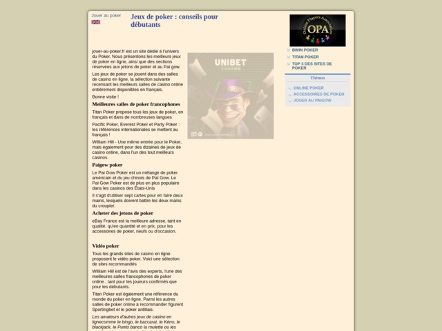 Les variantes du poker