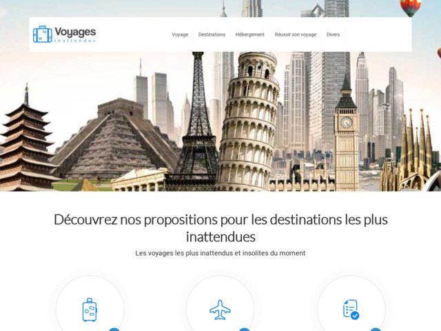 Voyages inattendus : Propositions et informations pratiques