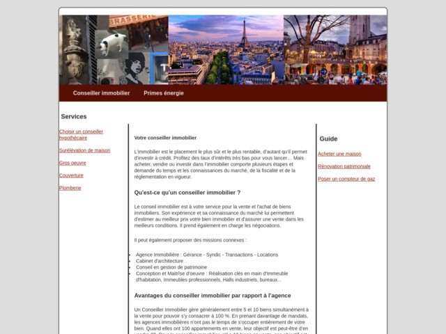 Conseils en immobilier