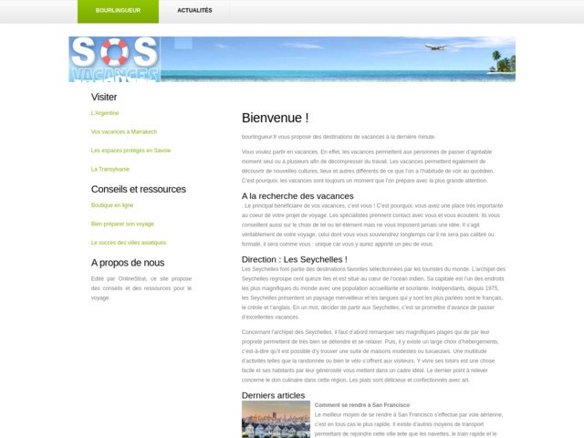 Infos sur les voyages