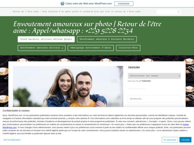 Envotement amoureux sur photo