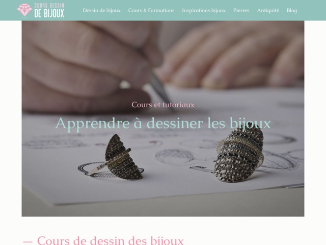 Cours et tutoriaux pour apprendre a dessiner les bijoux