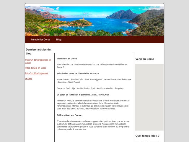 Investir dans l'immobilier en Corse