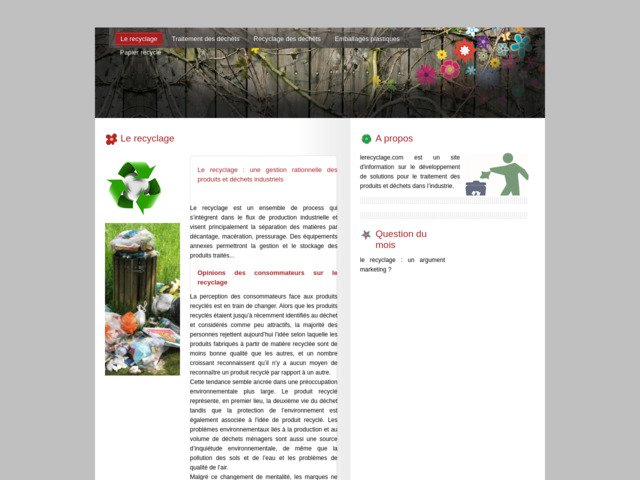 Infos sur le recyclage