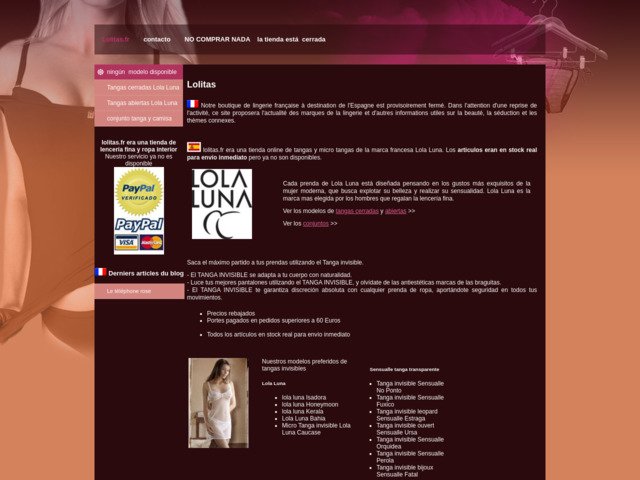 Boutique de lingerie