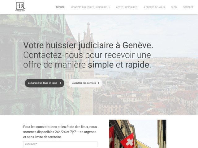 Hubert Reymond, votre huissier judiciaire à Genève