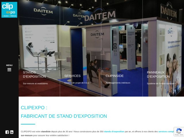 Clipexpo- standiste actif dans tout le Benelux