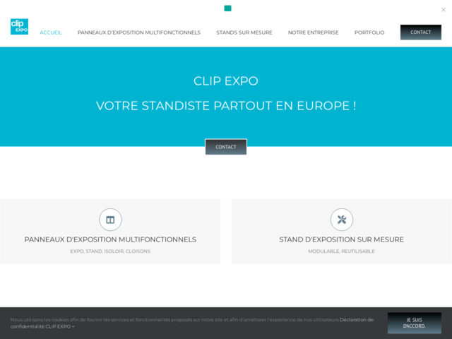 Clipexpo- standiste actif en France et dans tout le Benelux