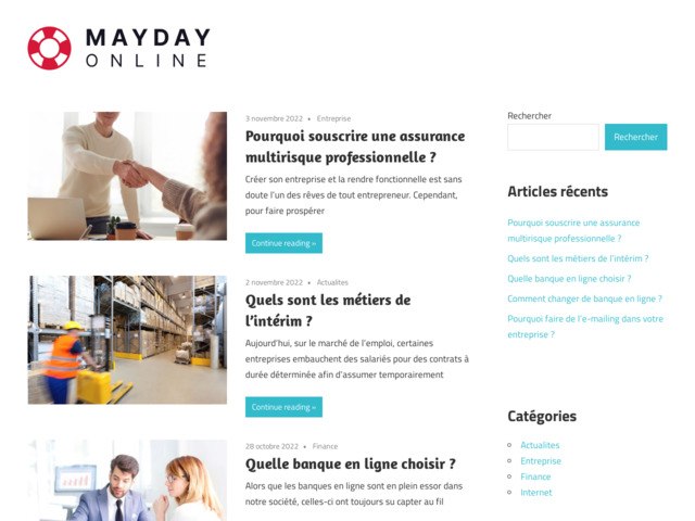 Mayday, l'aide pour les entreprises