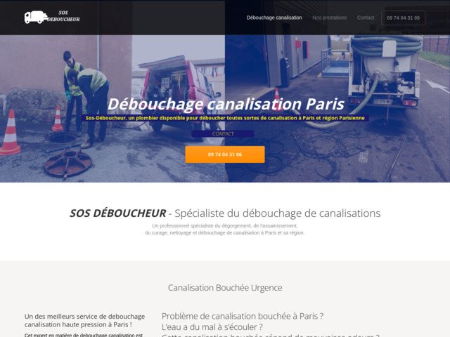 Débouchage canalisation Paris