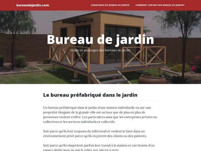 Guide des bureaux de jardin