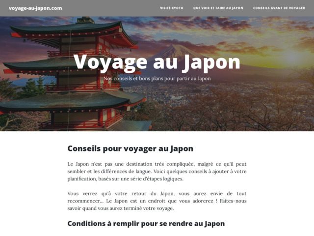 Découvrir le Japon