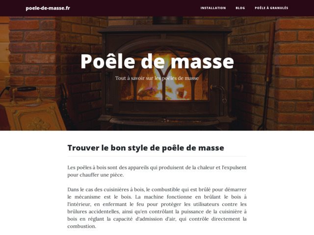 Le chauffage au bois