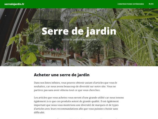 Choix d'une serre