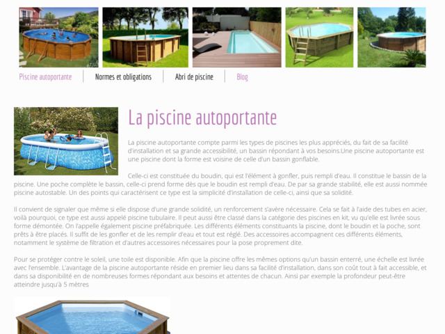 Guide de la piscine autoportée