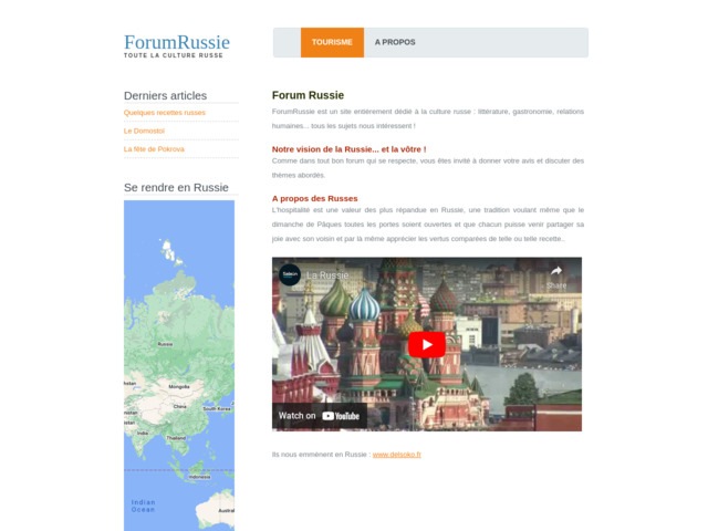Infos sur la russie