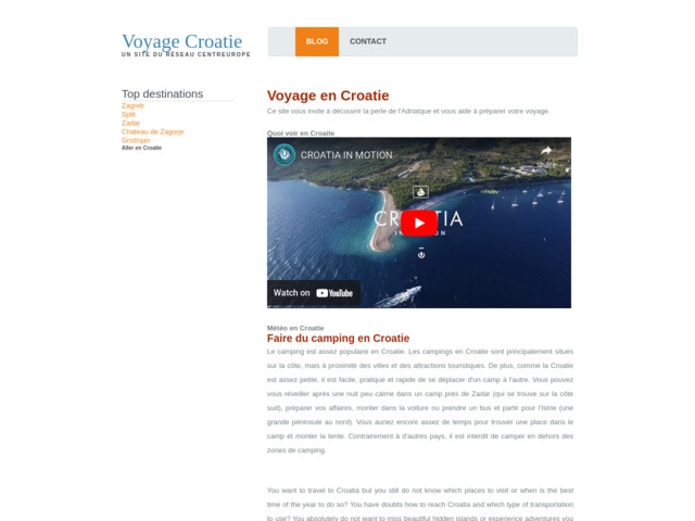 Vacances en croatie