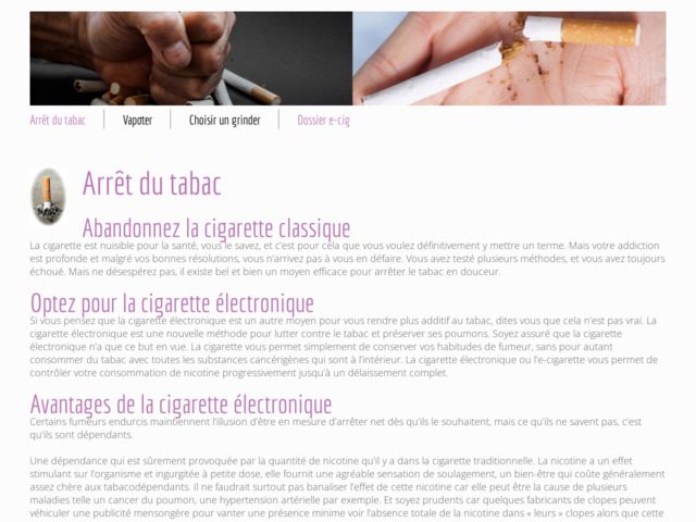 Diminuer le tabac