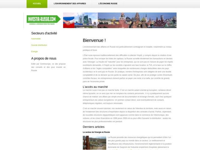 Investissement en russie