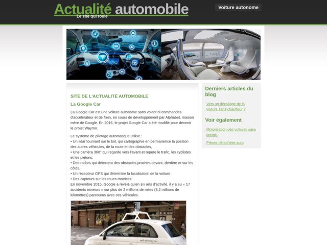 Infos sur les dernières nouveautés de l'auto