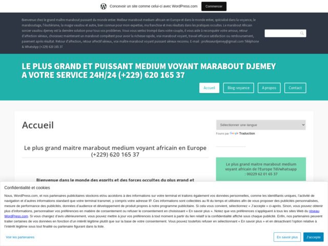 Le plus grand et puissant médium voyant marabout Djemey à votre service 24h