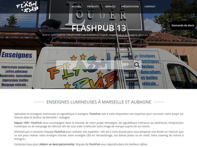 Enseignes lumineuses aubagne - flashpub