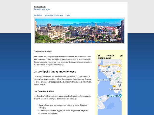 Découvrir les Antilles