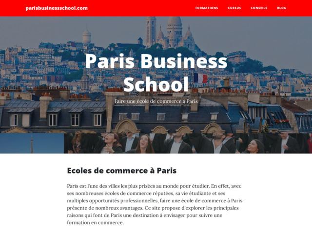 Etudier dans une grande ecole de commerce à paris