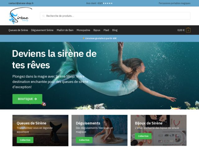 Plongez dans le style avec sirene shop