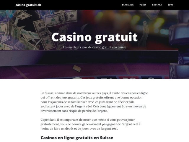 Jouer gratuitement aux jeux de casino