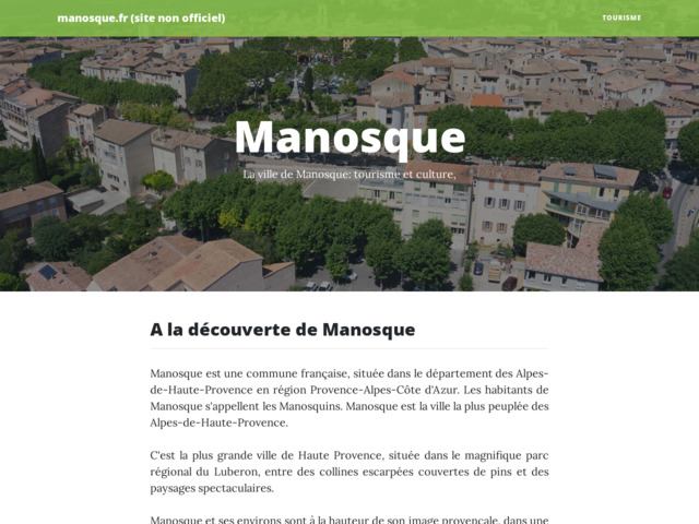 La ville de manosque