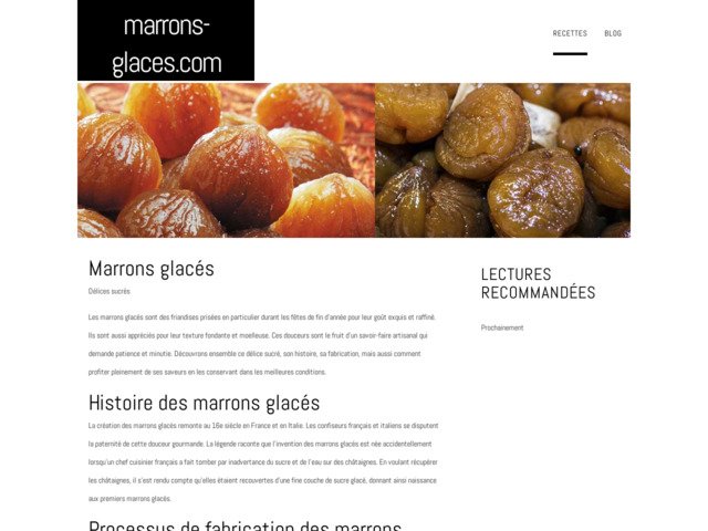 Les marrons glacés