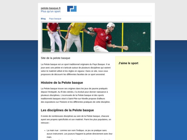 Jouer à la pelote basque