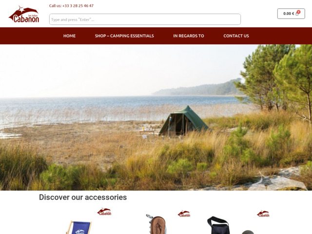 Site de vente en ligne d’accessoires de camping pour les particuliers