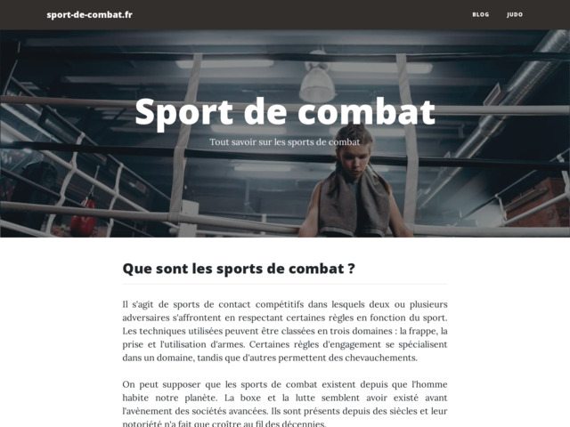 La pratique du sport de combat en club