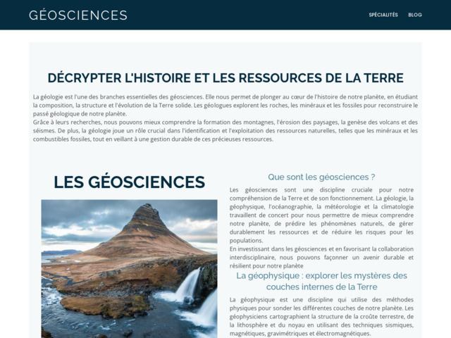 Infos sur la géologie