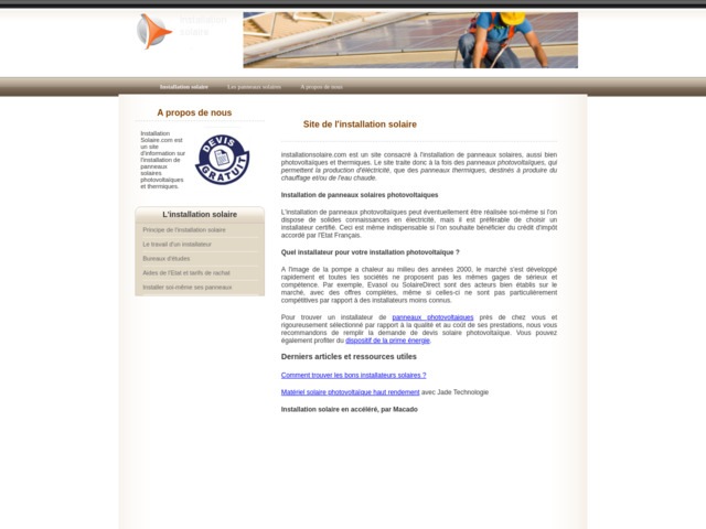 Installer des panneaux solaires
